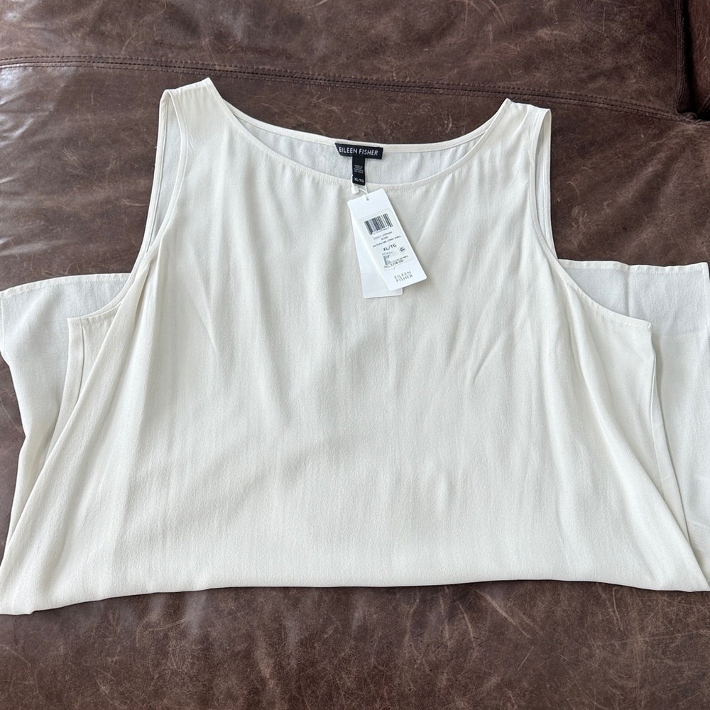 Eileen Fisher Women's Ivory Tank Top